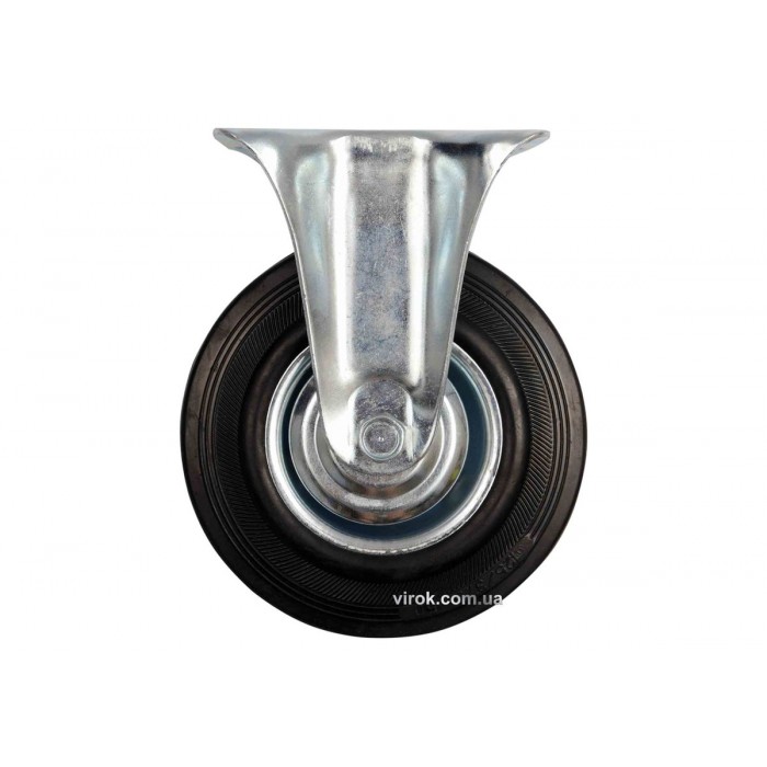 Колесо до візка Ø= 125 мм, b= 34 мм VOREL зі штивною опорою; h= 155 мм, навантаж.- 100 кг [22]