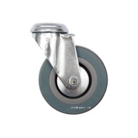 Колесо до візка Ø=75мм, b= 21мм VOREL з обертовою опорою і кріпил. отвор; h=101мм, навант.- 30кг[64]