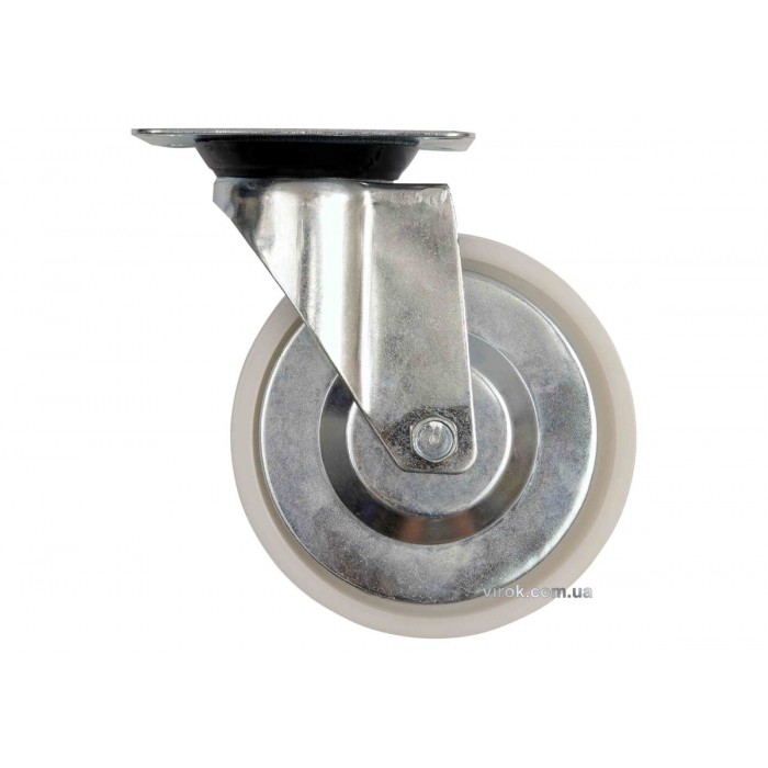 Колесо до візка поліамідове Ø= 75мм, b= 23мм VOREL з обертовою опорою; h= 97 мм, навант.- 40 кг [60]