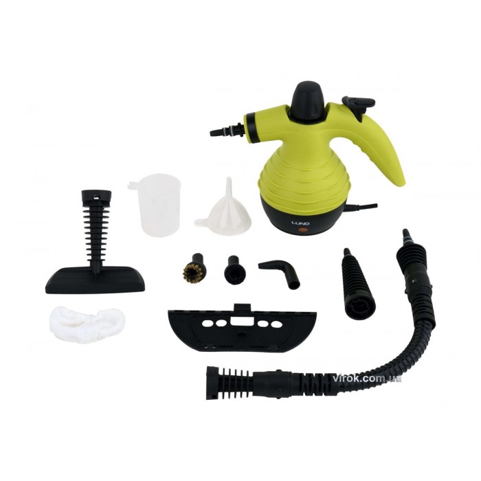 Пароочисник мережевий LUND : 1 кВт, ємність- 350 мл, макс. t= 110 °С, 10 насадок [6]