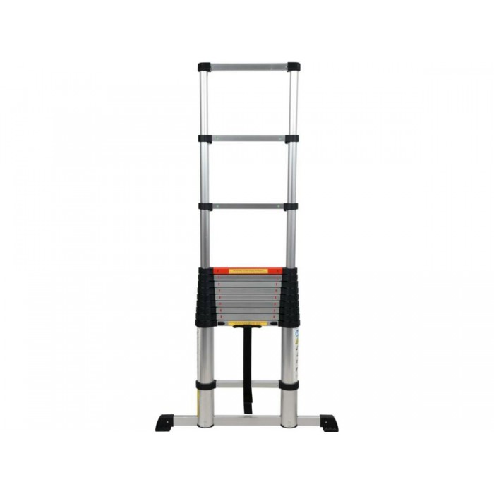 Драбина розтяжна телескопічна VOREL, 13 щаблів, h=3.8 м, макс. вага- 150 кг, з алюмінію [1]