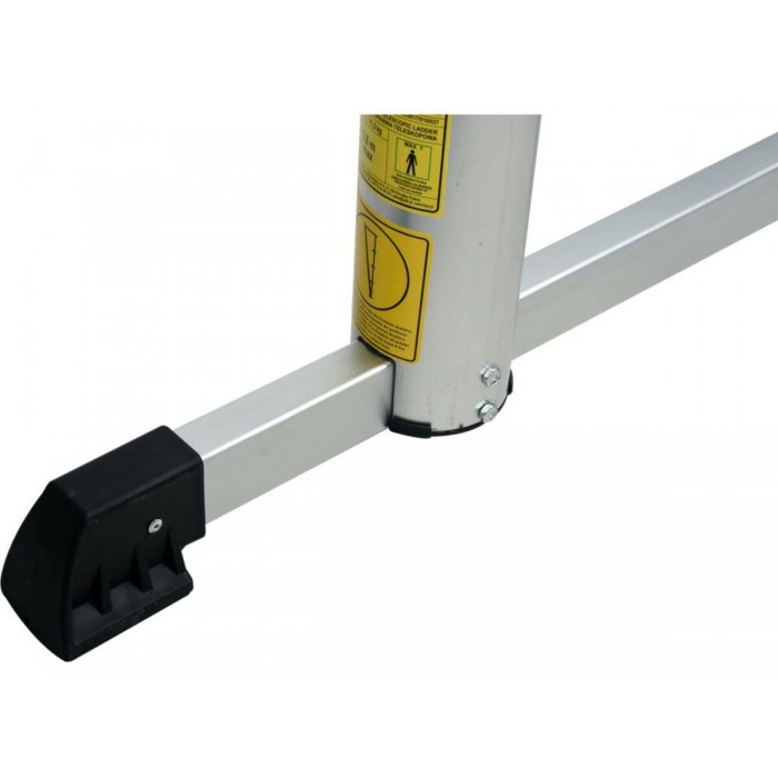 Драбина розтяжна телескопічна VOREL, 13 щаблів, h=3.8 м, макс. вага- 150 кг, з алюмінію [1]