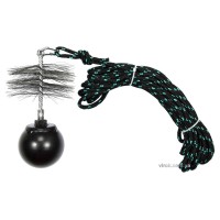 Набір для очищення димарів VOREL : шнур Ø= 6 мм, l= 10 м; йорж Ø= 125 мм; гиря- 1.3 кг [1]