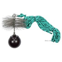 Набір для очищення димарів VOREL : шнур Ø= 6 мм, l= 10 м; йорж Ø= 150 мм; гиря- 1.3 кг [1]