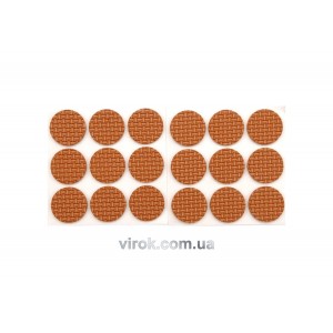 Протектор самоклеючий VOREL 25мм, набір 18шт коричневі [24/432]