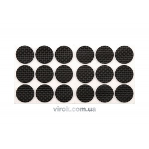 Протектор самоклеючий VOREL 25мм, набір 18шт чорні [24/432]