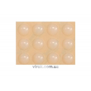 Прокладка силіконова самоклеюча під меблі VOREL, 13мм, набір 12шт [32/576]