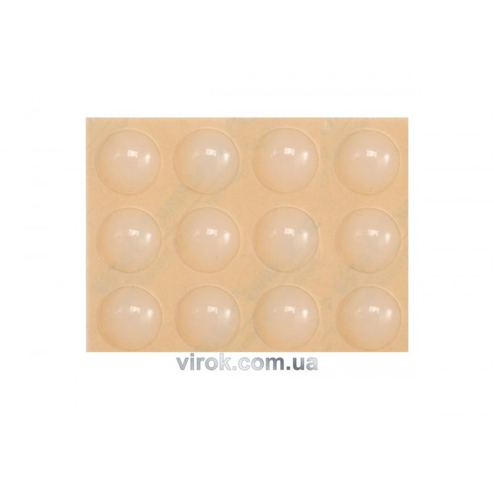 Прокладка силіконова самоклеюча під меблі VOREL, 13мм, набір 12шт [32/576]