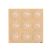 Прокладка силіконова самоклеюча під меблі VOREL, 15мм, набір 9шт [32/576]