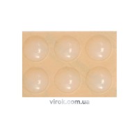 Прокладка силіконова VOREL самоклеюча під меблі. 19 мм. Набір 6шт [32/576]