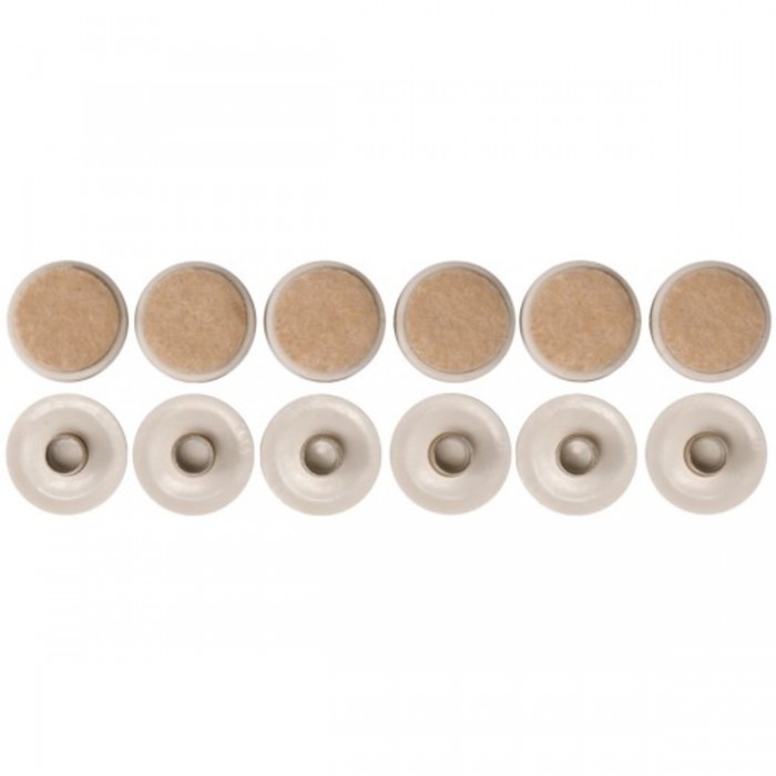 Прокладки пластикові VOREL фільцеві на штифт. 22 мм. Набір 12шт [16/288] (DW)