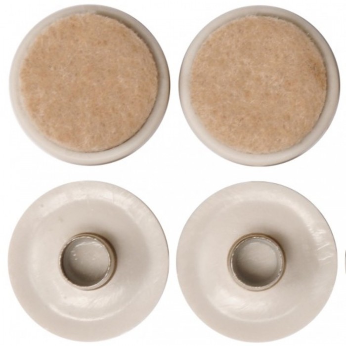 Прокладки пластикові VOREL фільцеві на штифт. 37 мм. Набір 4шт [16/288] (DW)