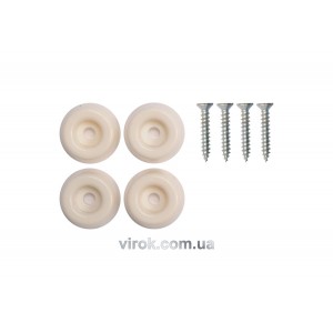 Прокладки пластикові VOREL на шуруп VOREL. 26 мм. Набір 4шт [24/432](DW)