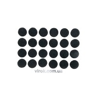Протектор самоклеючий антиковзкий VOREL, 10мм набір 24шт. (чорні) [60/720]