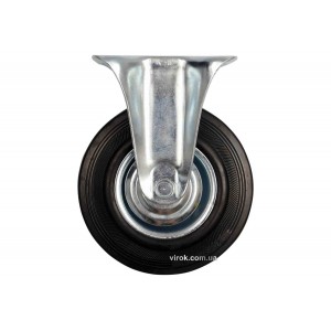 Колесо до візка Ø= 75 мм, b= 23 мм VOREL зі штивною опорою; h= 97 мм, навантаж.- 40 кг [60]