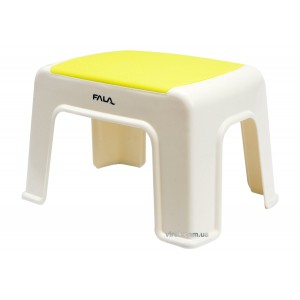 Табурет пластиковий VOREL з жовто-зеленою площиною, 30 х 20 х 21 см [10/20]