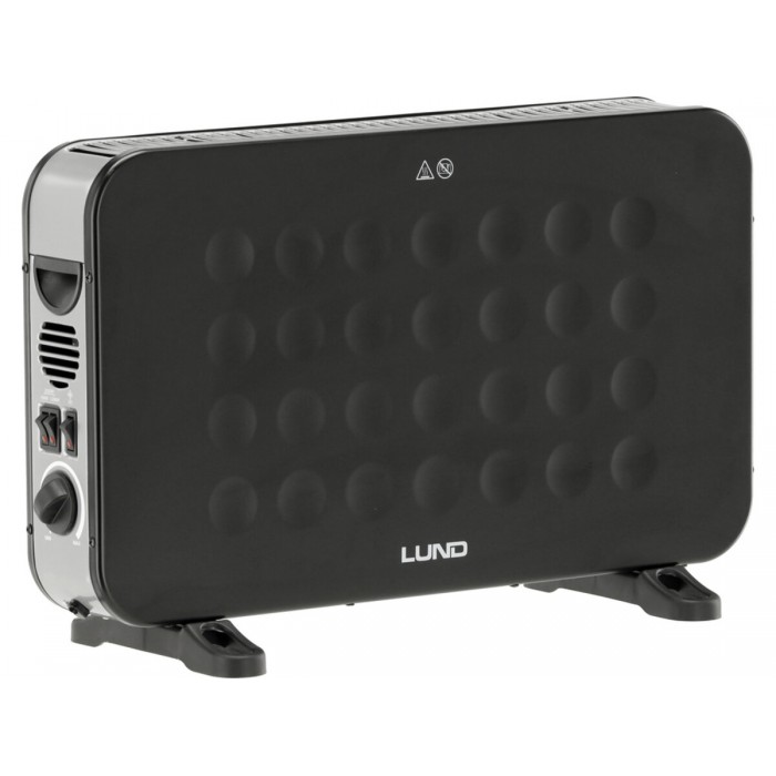 Обігрівач конвекторний LUND від ел.мережі- 230 В, 3 регулюв режими- 0,75,1,25 і 2 кВт з вентилятором