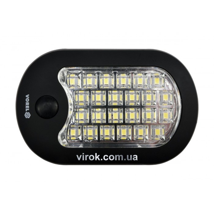 Ліхтар діодний з режимами 20+3 Vorel підвісний з гачком батарейковий 3ААА х 1,5 В [12/48]