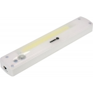 Лампа нічна з датчиком руху VOREL: живлення від 3хААА батарейок, діодна, 3Вт, 120Lm, з магнітом [25]