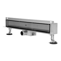 Трап стіновий зливний з нержавіючої сталі "BRICK" FALA; 60х 4х 5 см [5]