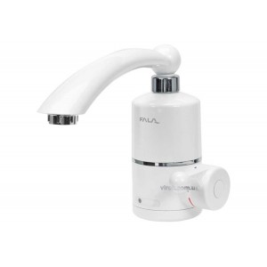 Нагрівач води проточної мереж. FALA до 60°С,3кВт,тиск 0,04-0,6MPa, гусак l=20 см, бічне під'єднання