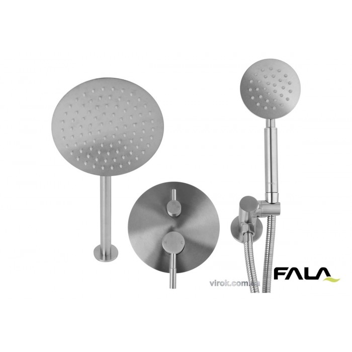 Душовий комплект прихований в стіні STEELY R FALA : 2 функції, шланг- 1.5 м [4]