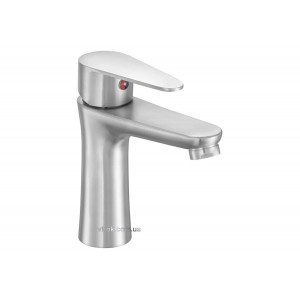 Змішувач води FALA для умивальника "STEELY 2" з кульовим регулятором [12]