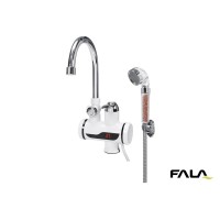 Нагрівач води з LCD-дисплеєм KALTA-3 FALA: 3кВт,до 60°С,тиск 0.1-0.6МПа,кабель-1.2 м + душовий компл