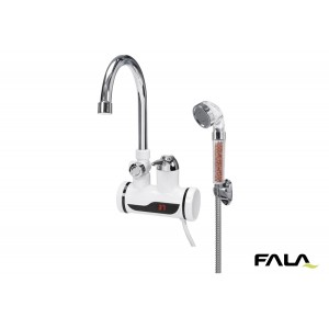 Нагрівач води з LCD-дисплеєм KALTA-4 FALA: 3кВт,до 60°С,тиск 0.1-0.6МПа,кабель-1.2 м + душовий компл