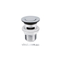 Пробка автомат пластикова з гвинтом G5/4" до раковин з переливом [48/96]