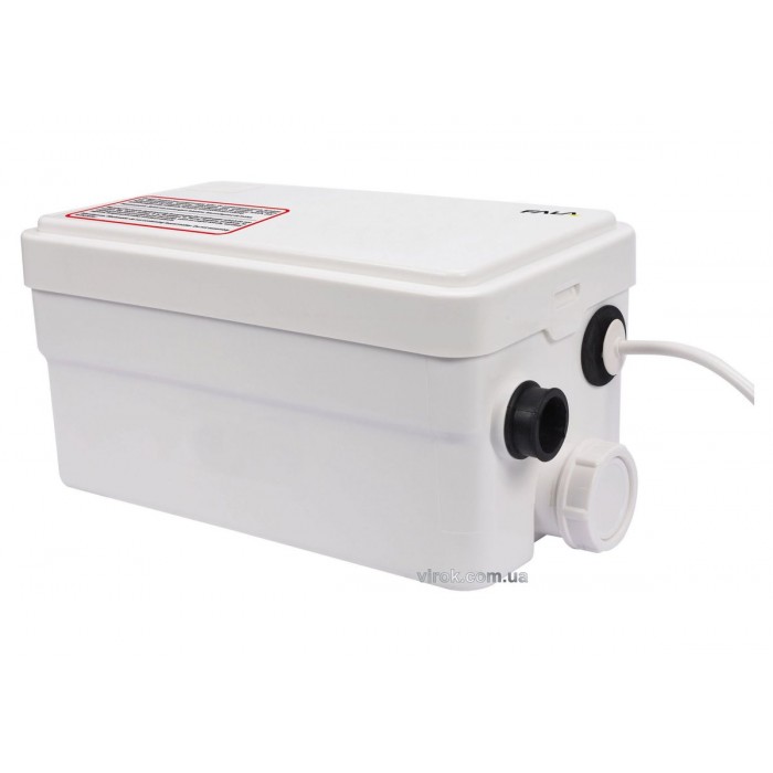 Помпа до каналізаційних стоків душа і вмивальника мережева FAL: P=250Вт, на висоту 5м, Q=100л/хв [1]