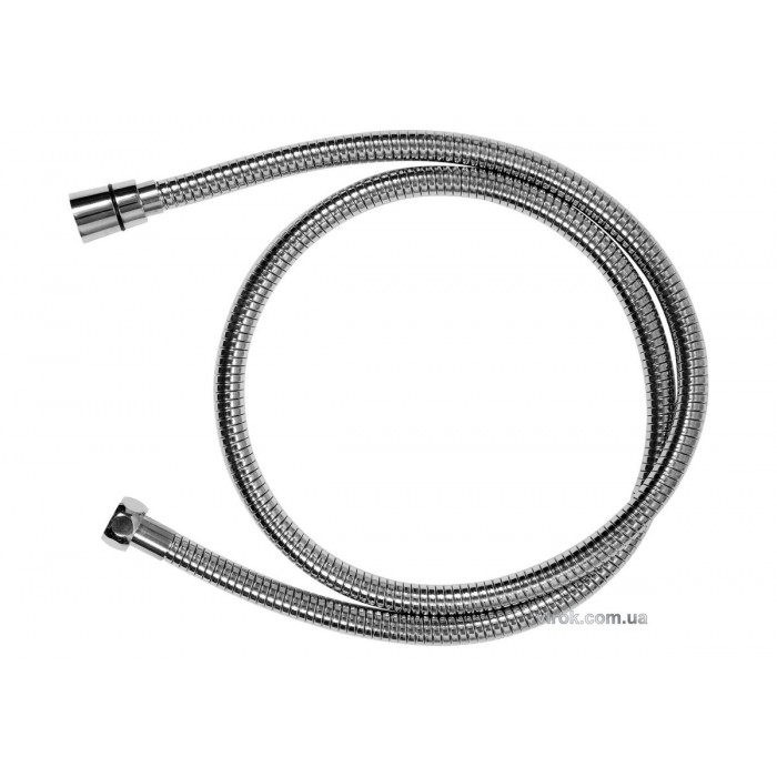 Шланг для душа розтяжний FALA Ø=14мм, з нержав. сталевою хромованою гофрою, G 1/2, l=1,25-1,75м [50]