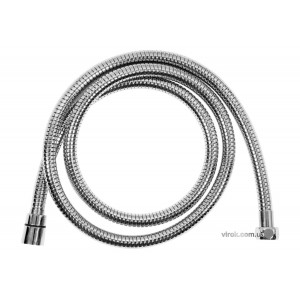 Шланг для душа розтяжний FALA Ø= 14 мм, з нержав. сталевою хромованою гофрою, G 1/2, l=1,5-2 м [50]