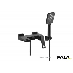 Змішувач душовий FALA для ванної "NOIR 1" з кульовим регулятором, латунний корпус(DW)