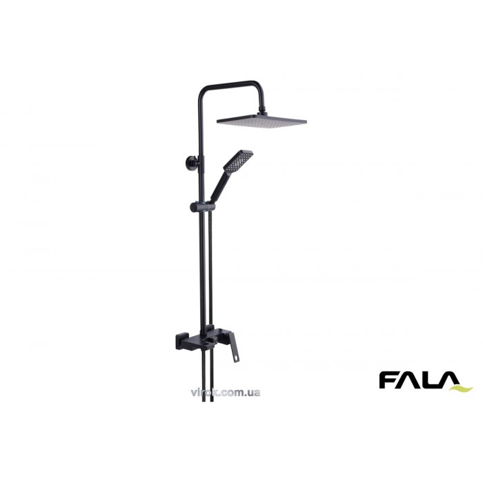 Душовий комплект NOIR 1 FALA: зі штивним і знімним розприскувачами(DW)