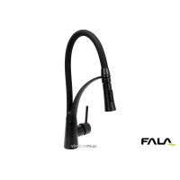 Змішувач води для раковини "NOIR 1" FALA з кульовим регулятором, латунний корпус [12]