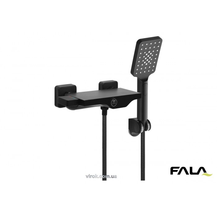 Змішувач душовий FALA для ванної "NOIR 2" латунний корпус [8]
