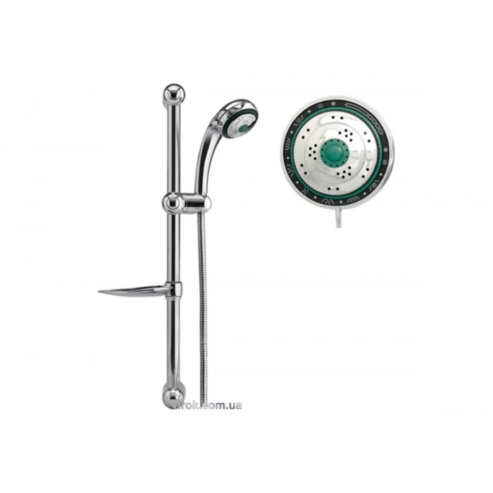 Розприскувач для душа FALA 4 функційний + шланг 1.5 м + тримач [12]