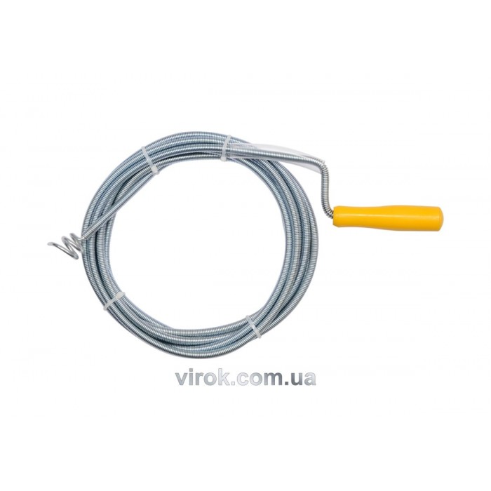 Трос пружний для чистки каналізаційних труб VOREL, Ø= 9 мм, l= 5 м  [5/10/360]