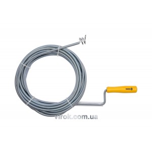 Трос пружний для чистки каналізаційних труб VOREL, Ø= 9 мм, l= 10 м  [4/8/240]