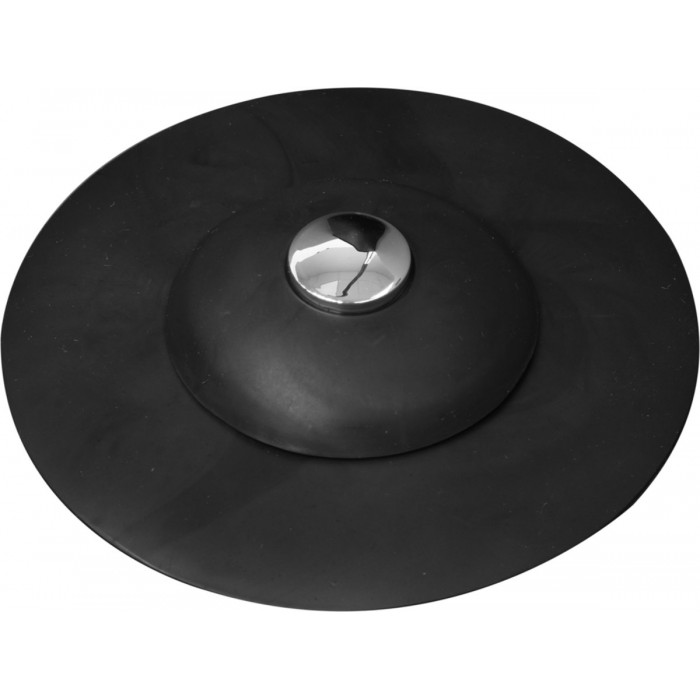 Корок до ванни і раковин, силіконовий FALA, Ø= 100 мм, чорний(DW)
