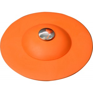 Корок до ванни і раковин, силіконовий FALA, Ø= 100 мм, оранжевий(DW)