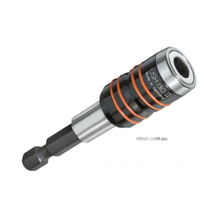 Тримач магнітний насадок викруткових USH BIGII : 1/4", L=68 мм, швидковстановлюючий (DW)
