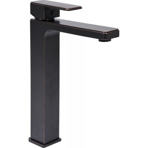 Змішувач води FALA для умивальника, високий "RETRO BLACK 3" з кульовим регулятором [6]