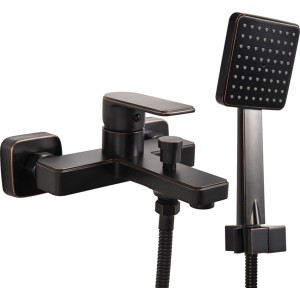 Змішувач води FALA для ванни і душу "RETRO BLACK 3" з кульовим регулятором(DW)
