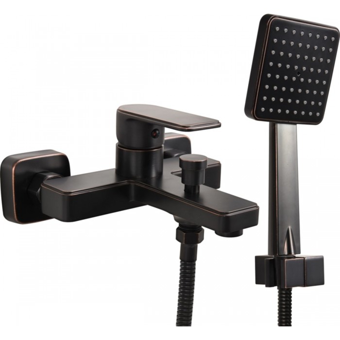 Змішувач води FALA для ванни і душу "RETRO BLACK 3" з кульовим регулятором(DW)