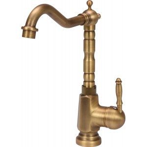 Змішувач води FALA для кухонної раковини "RETRO BRONZE 3" з кульовим регулятором [12]