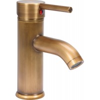 Змішувач води FALA для умивальника "RETRO BRONZE 2" з кульовим регулятором [12]