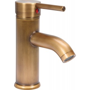 Змішувач води FALA для умивальника "RETRO BRONZE 2" з кульовим регулятором [12]