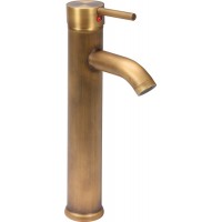 Змішувач води FALA для умивальника, високий "RETRO BRONZE 2" з кульовим регулятором [12]